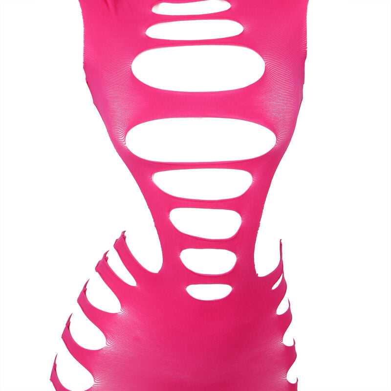 Subblime - 952273 Vestido Manga Longa com Rede Elástica Rosa Tamanho Único