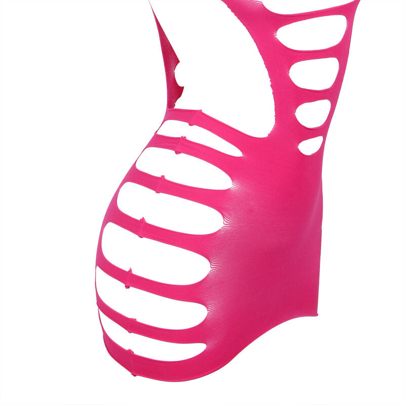 Subblime - 952273 Vestido Manga Longa com Rede Elástica Rosa Tamanho Único