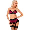 Livco Corsetti Fashion - Nahir Lc 20214 BH + Slip + Strapsgürtel L/XL