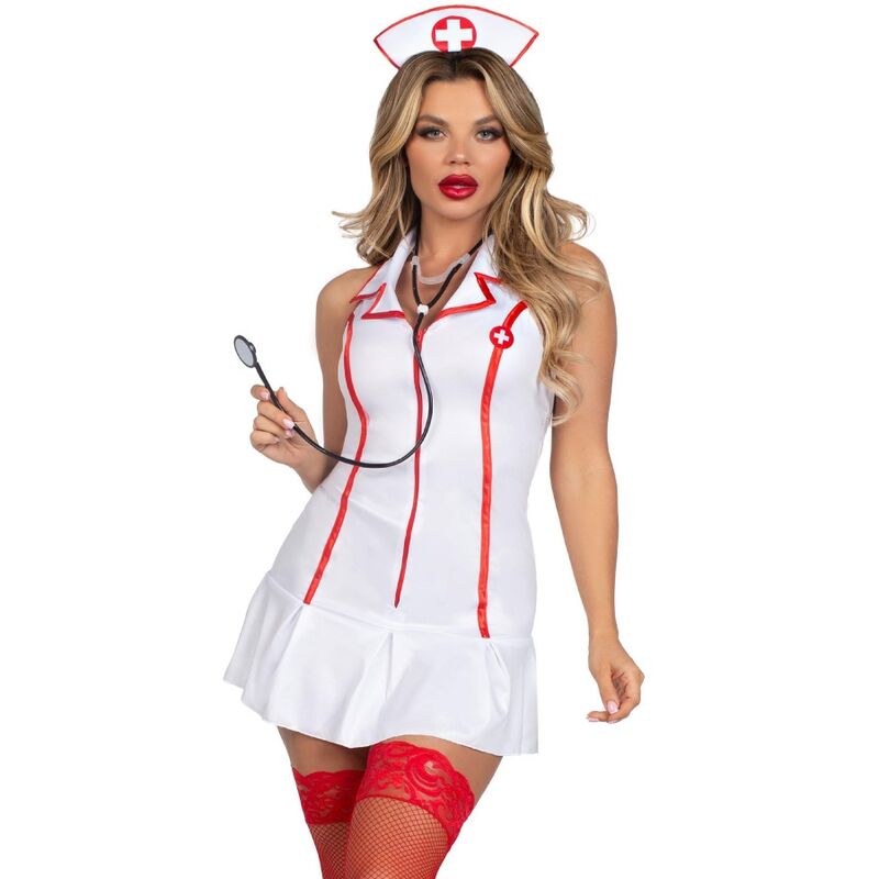Leg Avenue - Traje de Enfermeira Chefe Branco S/M