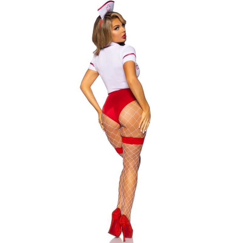 Leg Avenue - Sexy Krankenschwester-Kostüm Rot/Weiß M