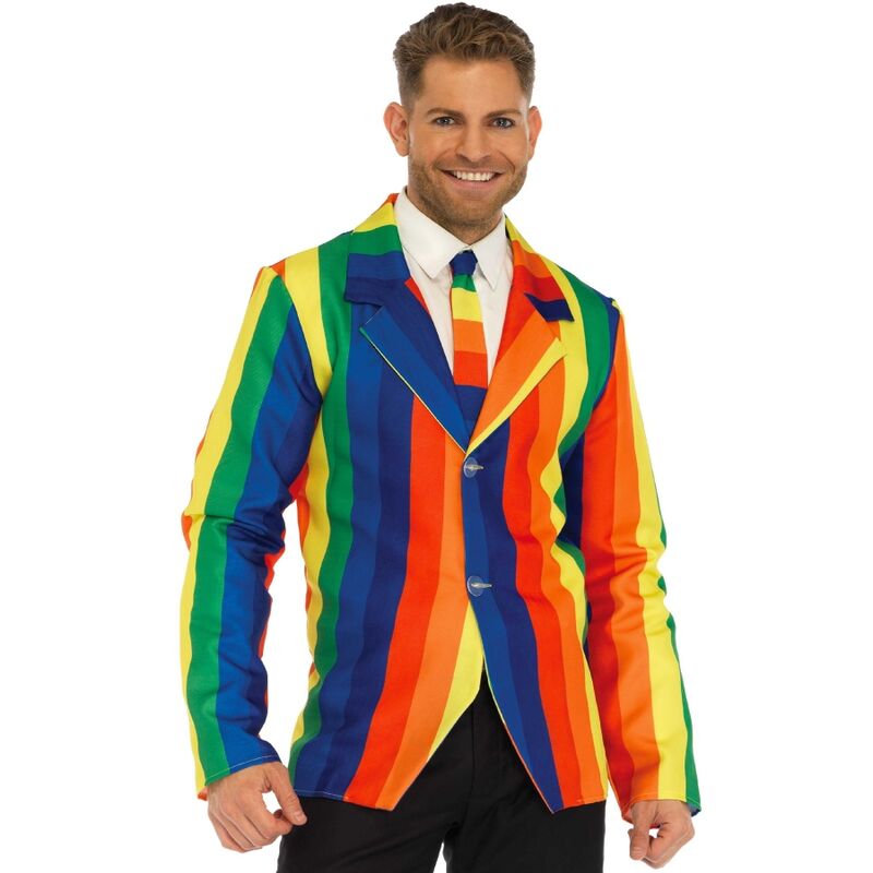Leg Avenue - Blazer + Krawatte Rainbow S