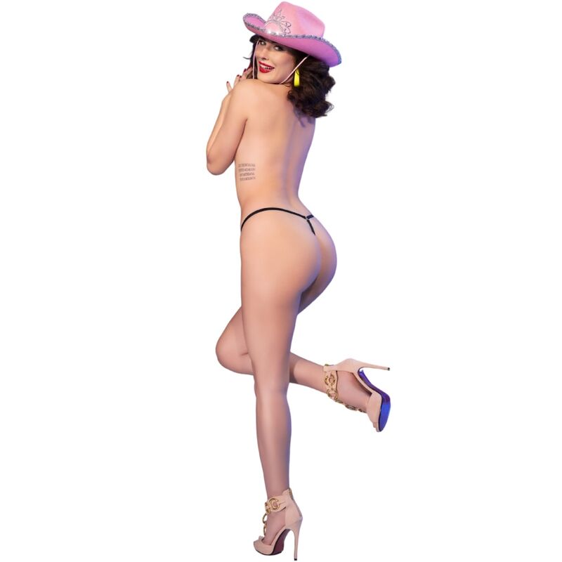 Chilirose - Cr 4836 Tanga Kiss Me Preta L/XL