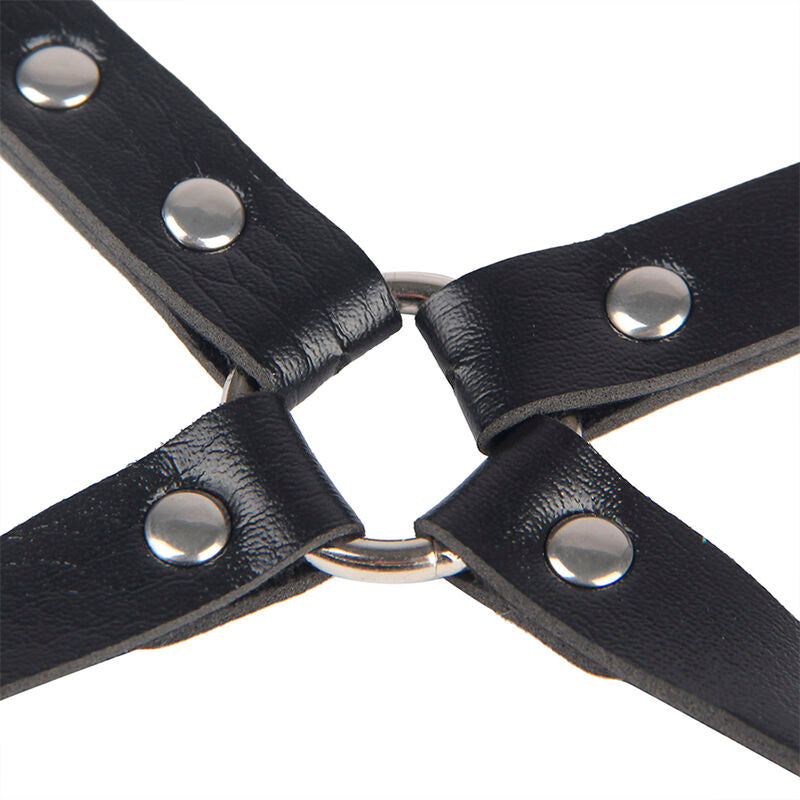 Subblime - 953690 Bondage-Gürtel mit Handschellen Schwarz Einheitsgröße