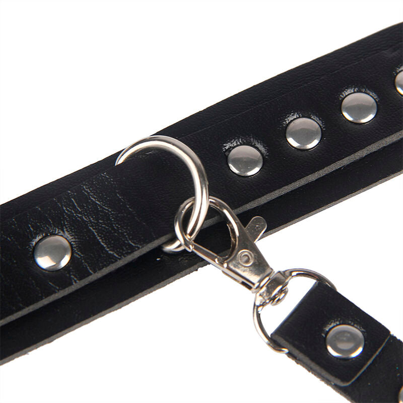 Subblime - 953690 Bondage-Gürtel mit Handschellen Schwarz Einheitsgröße