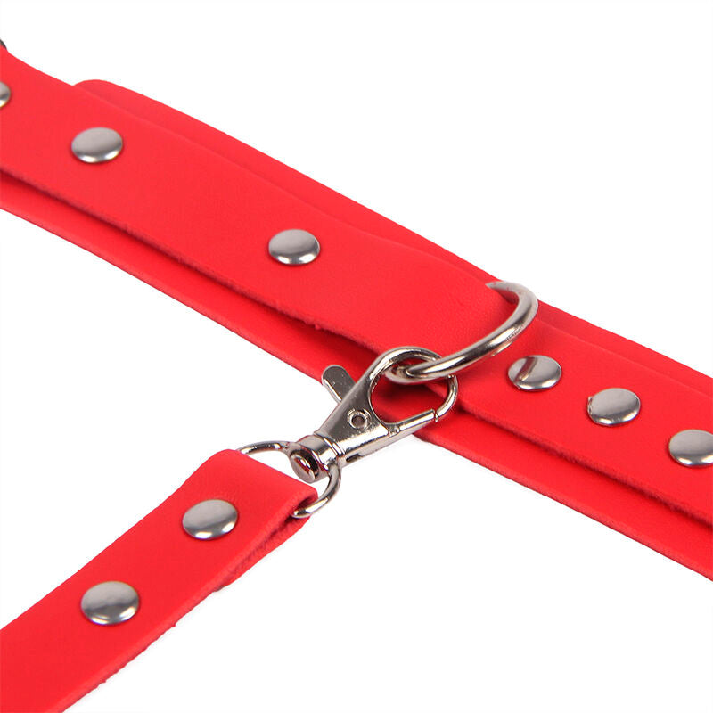 Subblime - 953706 Algemas com Cinto Bondage Vermelho Tamanho Único