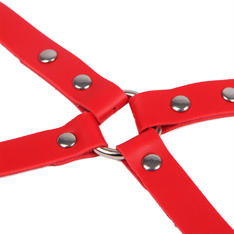 Subblime - 953706 Algemas com Cinto Bondage Vermelho Tamanho Único