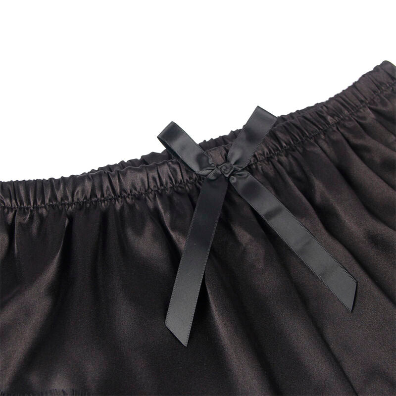 Subblime - 953942 Camisola de Seda Casual + Calça de Renda Preta L/XL