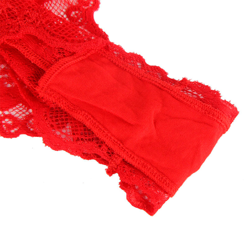 Subblime - 953980 Body Sexy com Babados + Cinto Vermelho L/XL