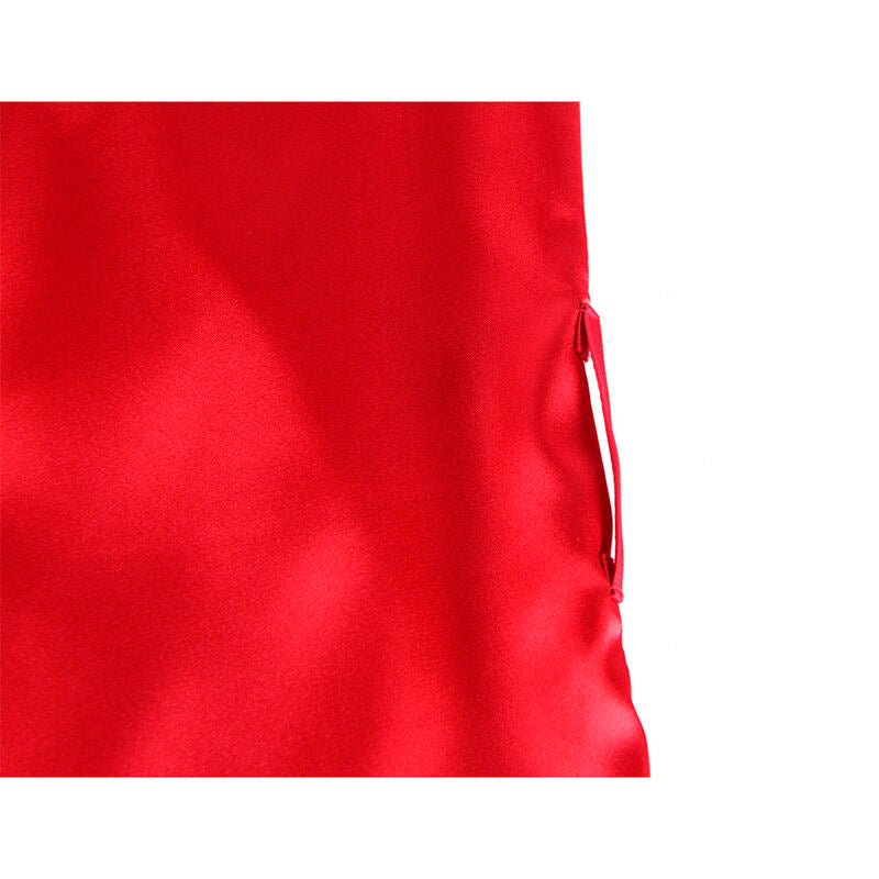 Subblime - 954017 Camisola de Renda Transparente Nas Costas + Tanga Vermelho/Preto S/M