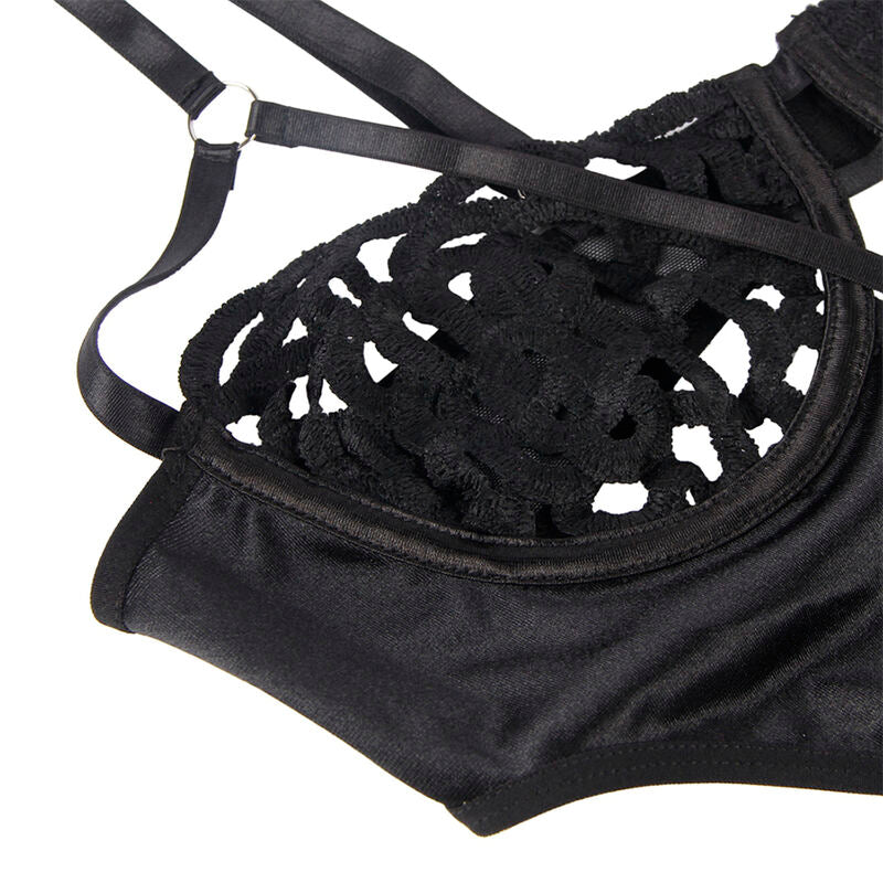 Subblime - 954055 Body Sexy de Renda Preto S/M