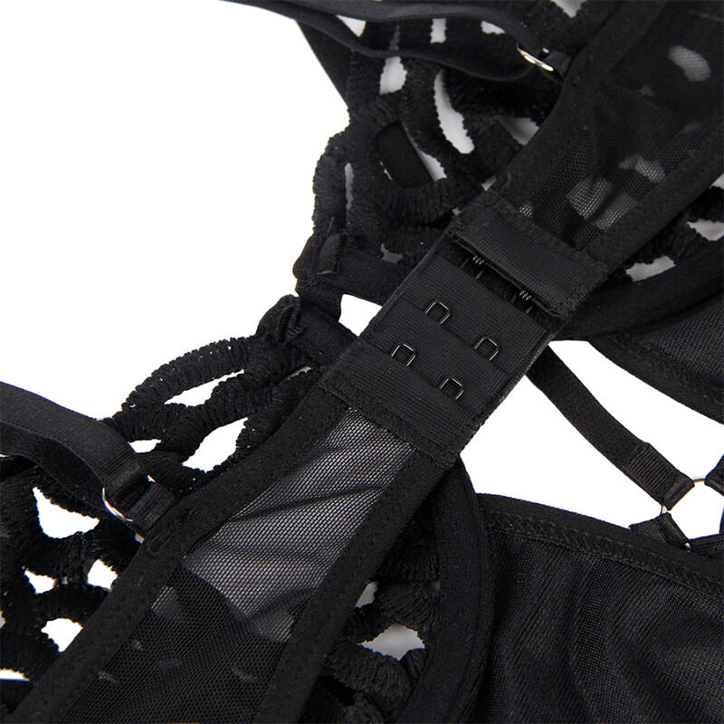 Subblime - 954055 Body Sexy de Renda Preto S/M