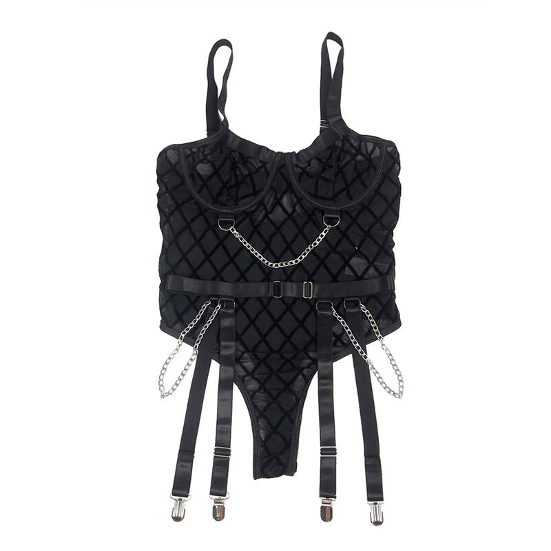 Subblime - 9542277 Body com Correntes + Cinto-Liga Preto L/XL