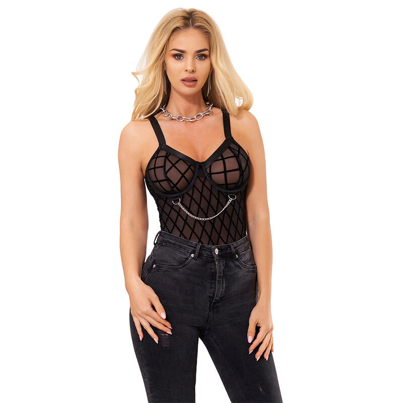 Subblime - 9542277 Body com Correntes + Cinto-Liga Preto L/XL