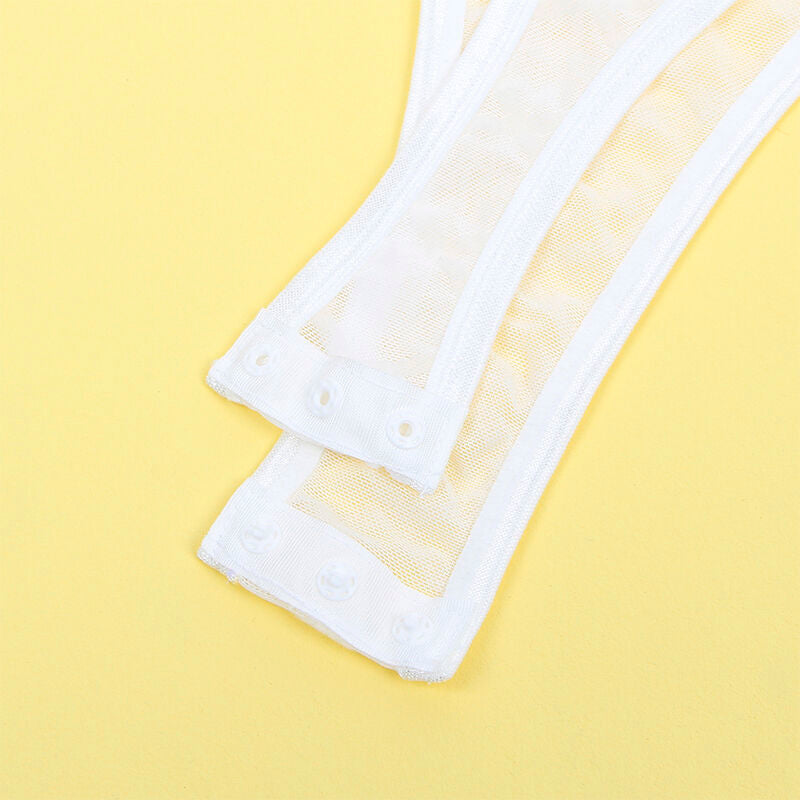 Subblime - 954284 Body com Correntes + Cinta-Liga Branco S/M