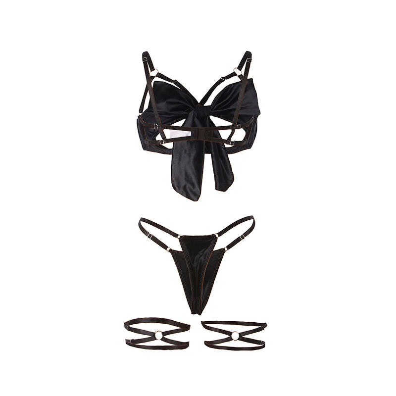 Subblime – 955199 BH-Set mit verstellbarer schwarzer Schleife S/M