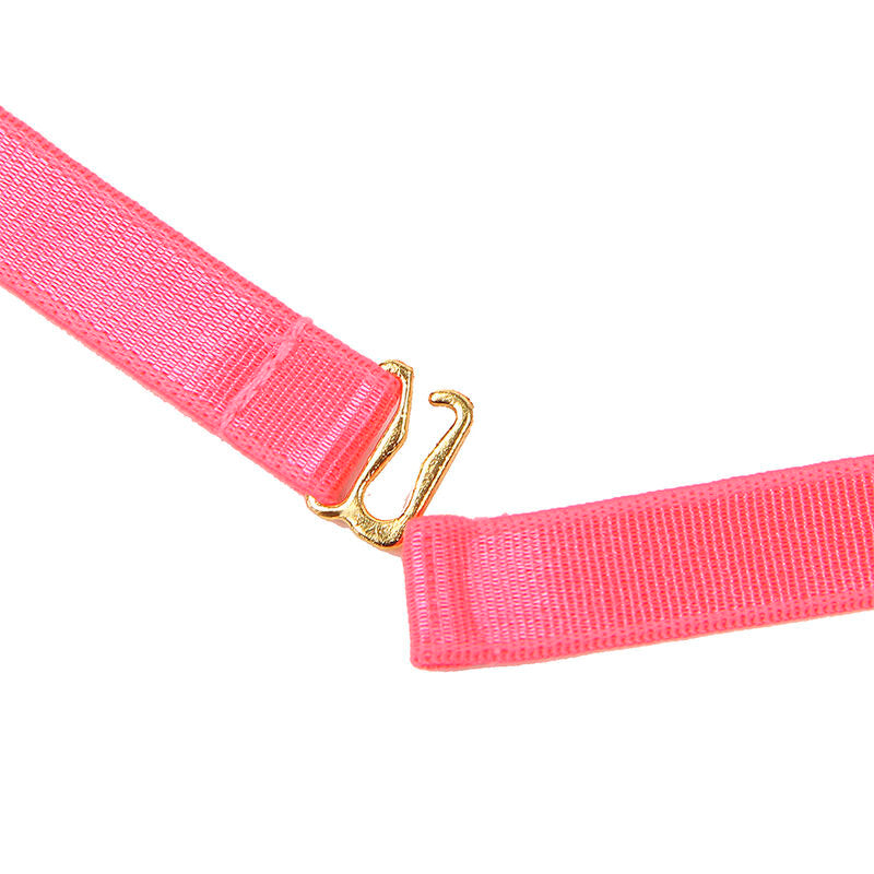 Subblime - 955298 BH-Set mit Halskette und Beingurtelementen Neonrosa S/M