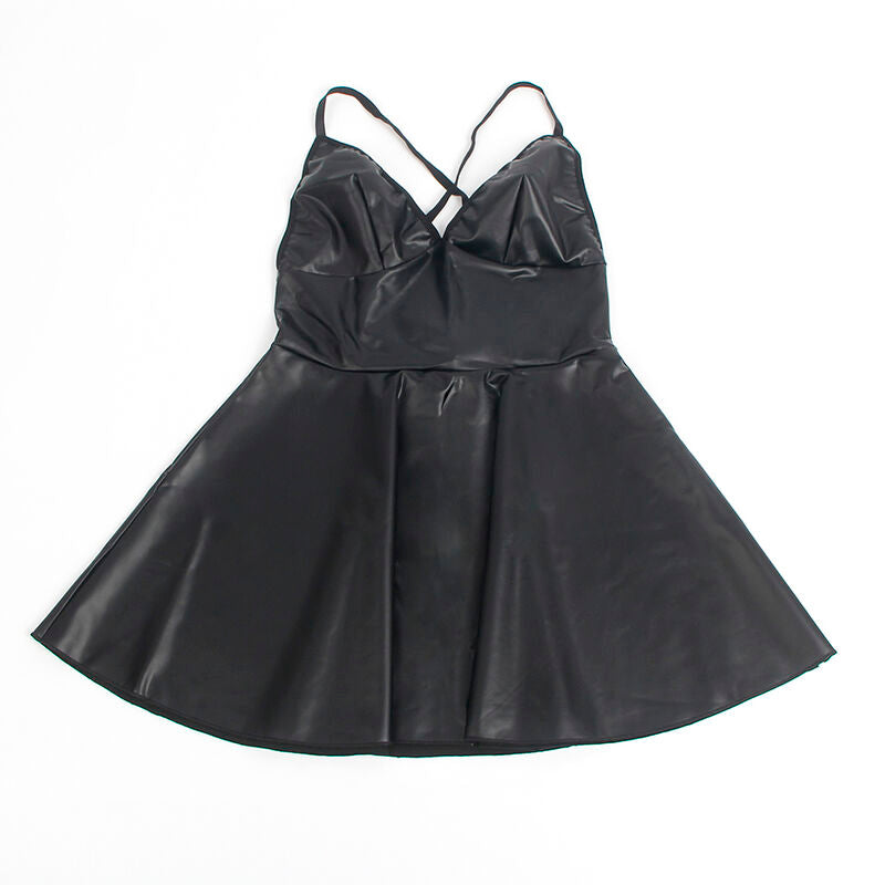 Subblime - 955380 Kleid mit schwarzen Lederriemen L/XL