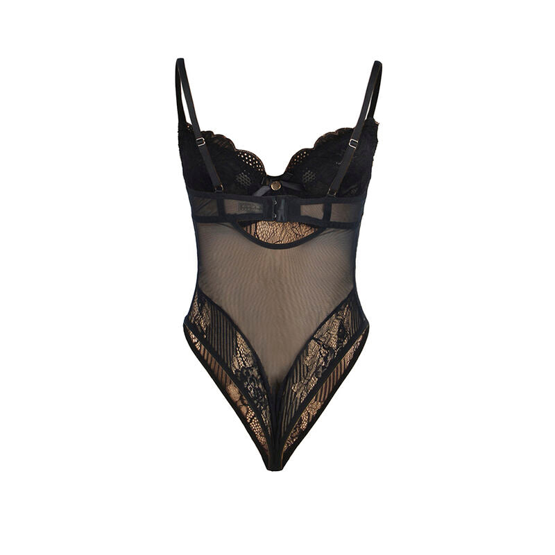 Subblime - 955618 Bodysuit de Renda com Fecho de Baixo Preto S/M