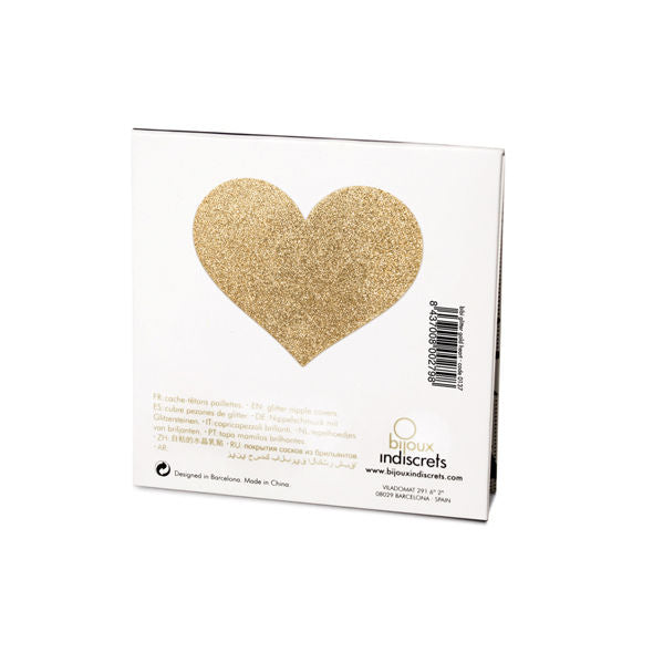 Bijoux - Indiscrets Flash Golden Heart Brustaufkleber