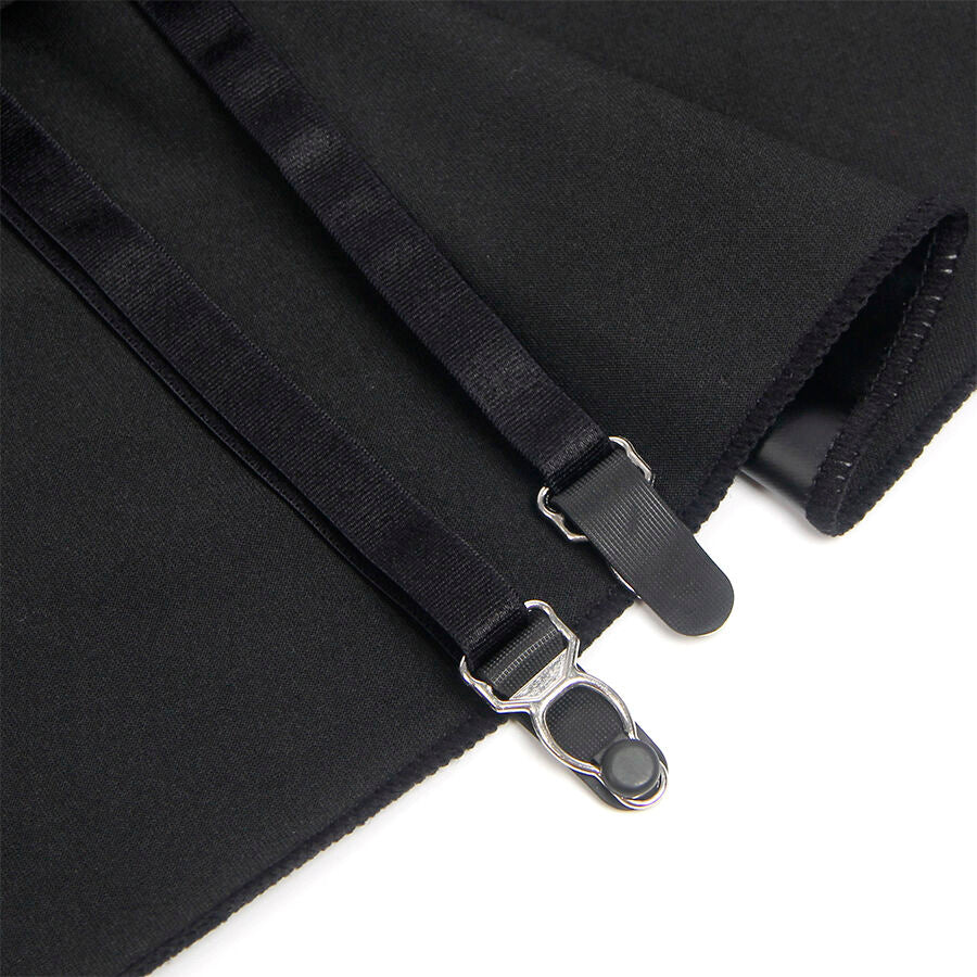 Subblime - 957704 Vestido de Couro com Zíper de Renda Preto S/M