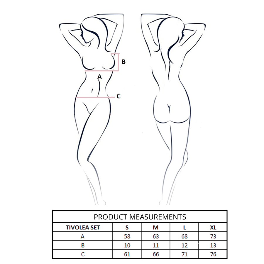 Passion - Conjunto de Sutiã + Tanga Tivolea Violeta P/M