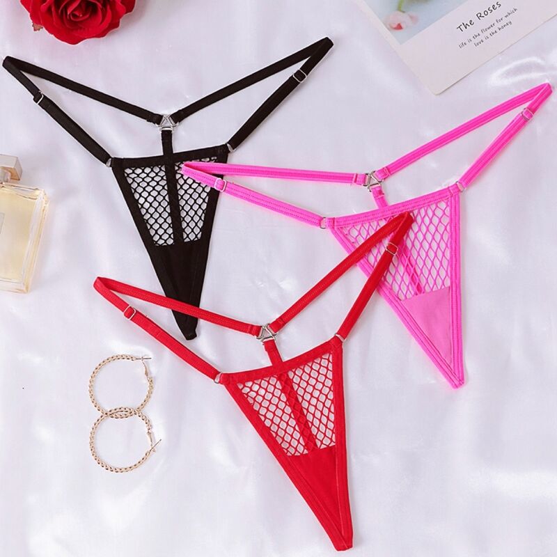 Chilirose – Cr 4856 Micro-Tanga rotes Netzgewebe L/XL