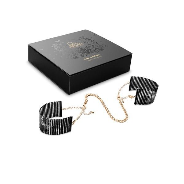 Bijoux - Désir Métallique Algemas de Malha de Metal Preto