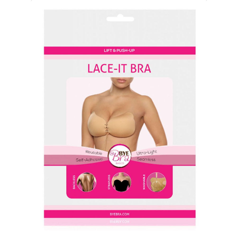 Bye-Bra - Lace-It Aprimoramento Push-Up Beige Copo C