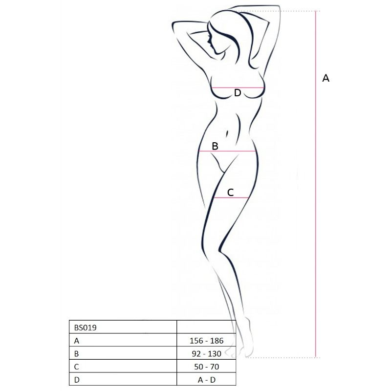 Passion - Woman BS019 Bodystock Branco Tamanho Único