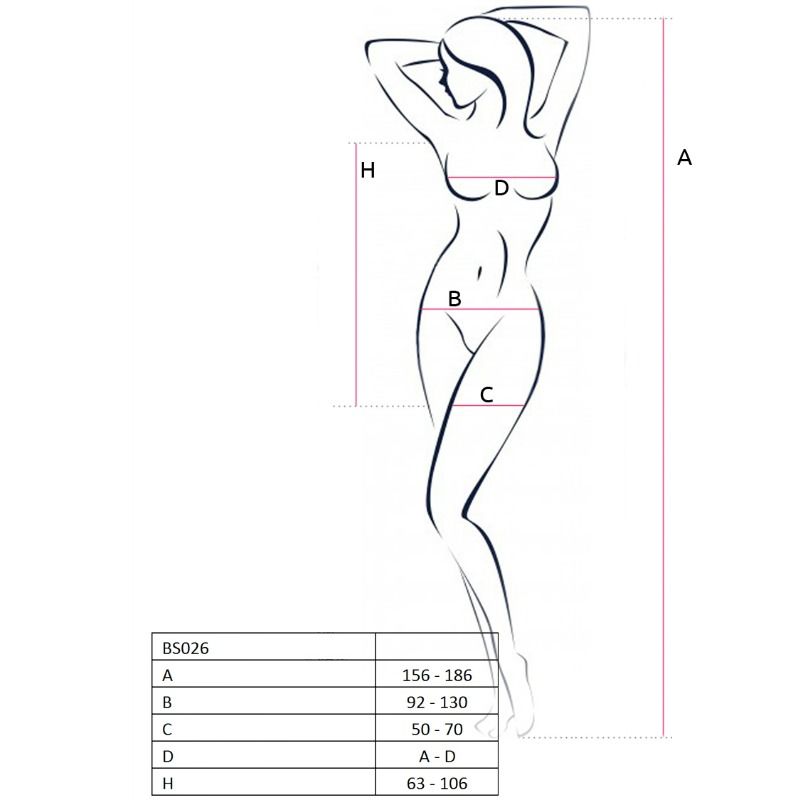 Passion - Damen BS026 Bodystocking Weißes Kleid Einheitsgröße