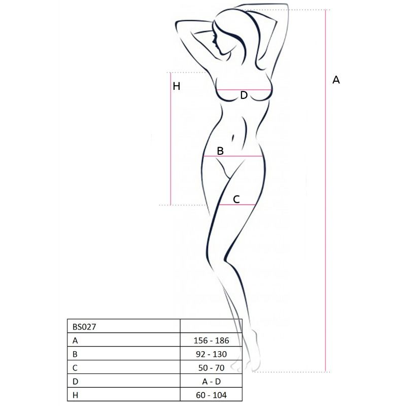 Passion - Mulher BS027 Bodystocking Vestido Branco Estilo Tamanho Único