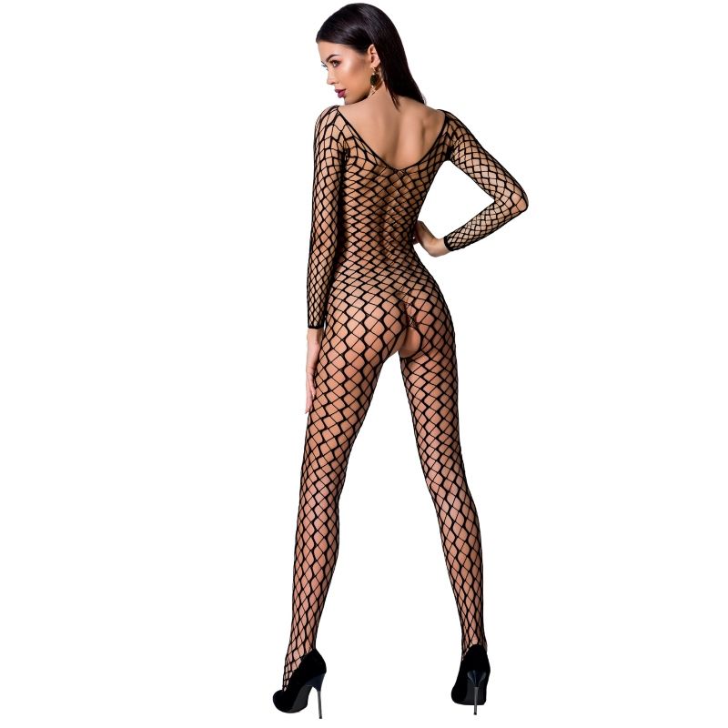 Passion - Woman BS068 Bodystocking Preto Tamanho Único